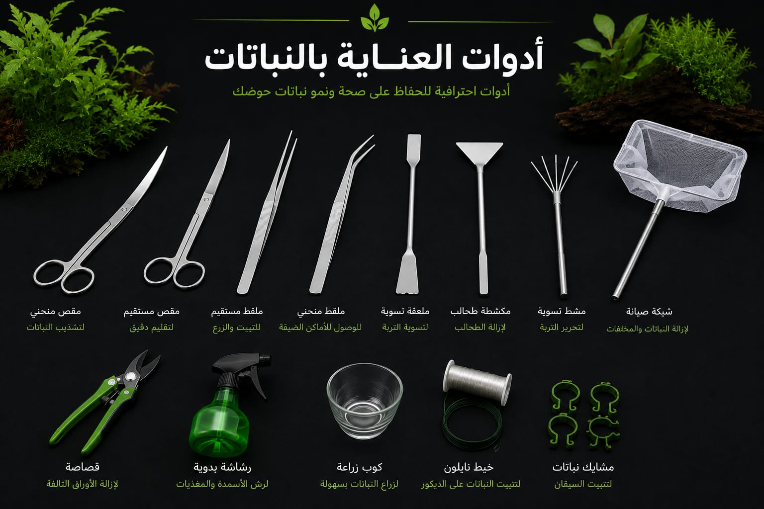 أدوات العناية بالنباتات