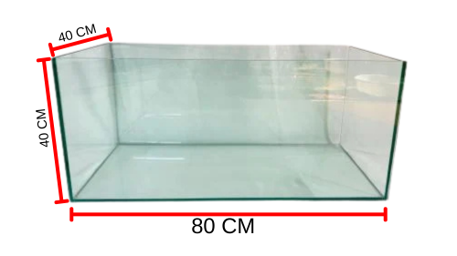 حوض زجاج 10 مل - 80*40*40 سم